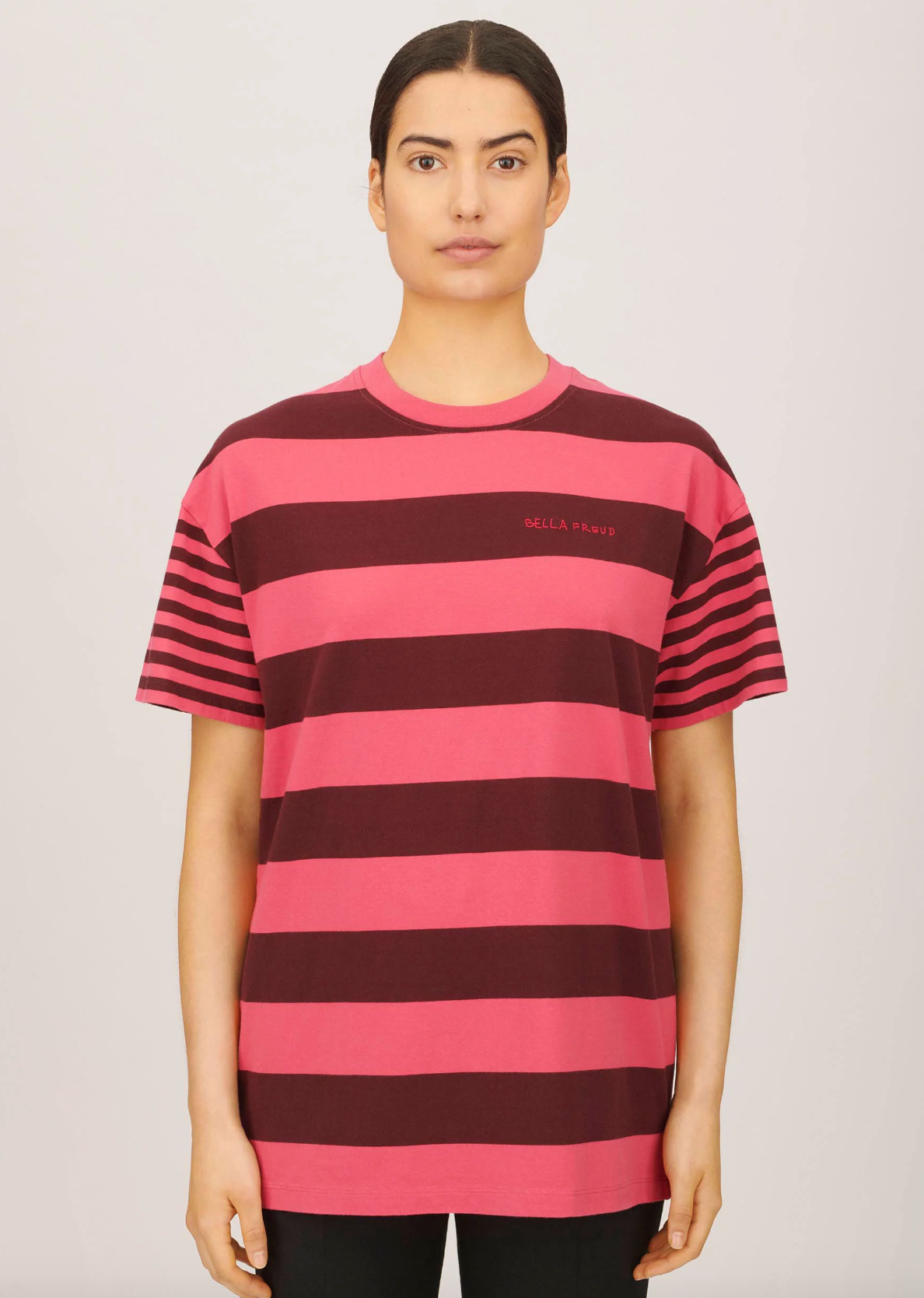 Raspberry Striped T-Shirt