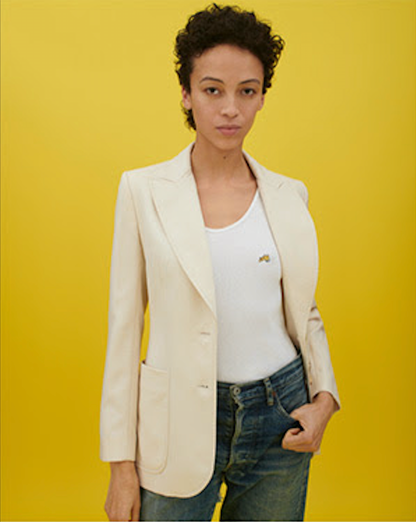 Embroidered Dog Logo White Tank