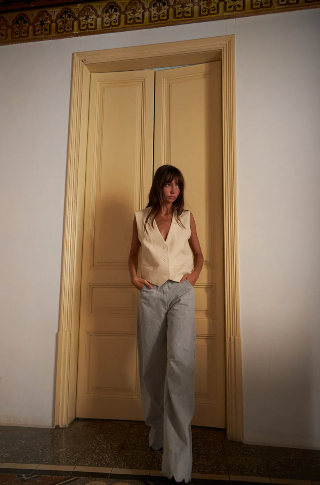 Stella Nova - Vanilla Tailored Tuxedo Vest - Image 6