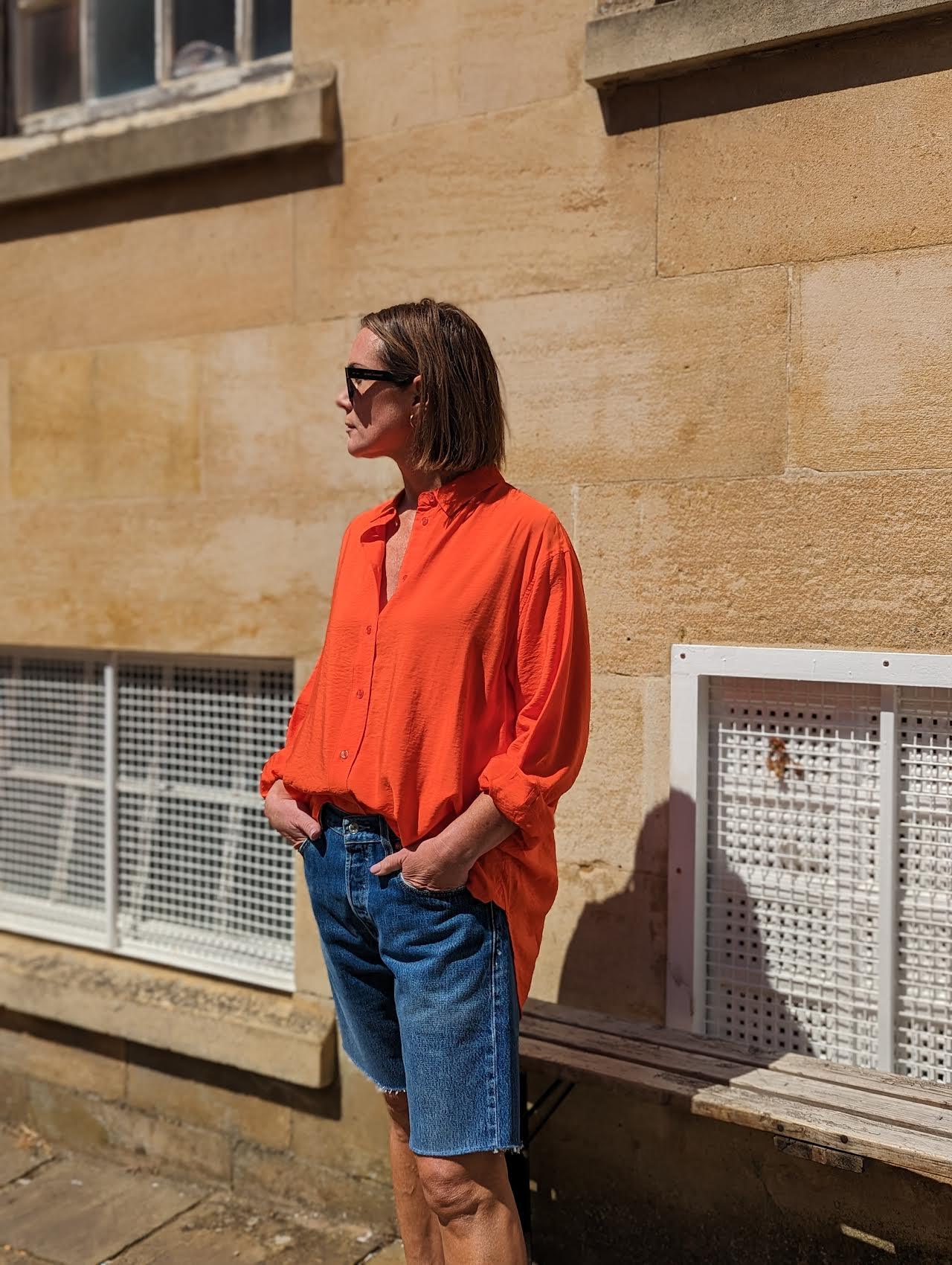 Samsoe Samsoe - Alfrida Orange Shirt - 32 The Guild