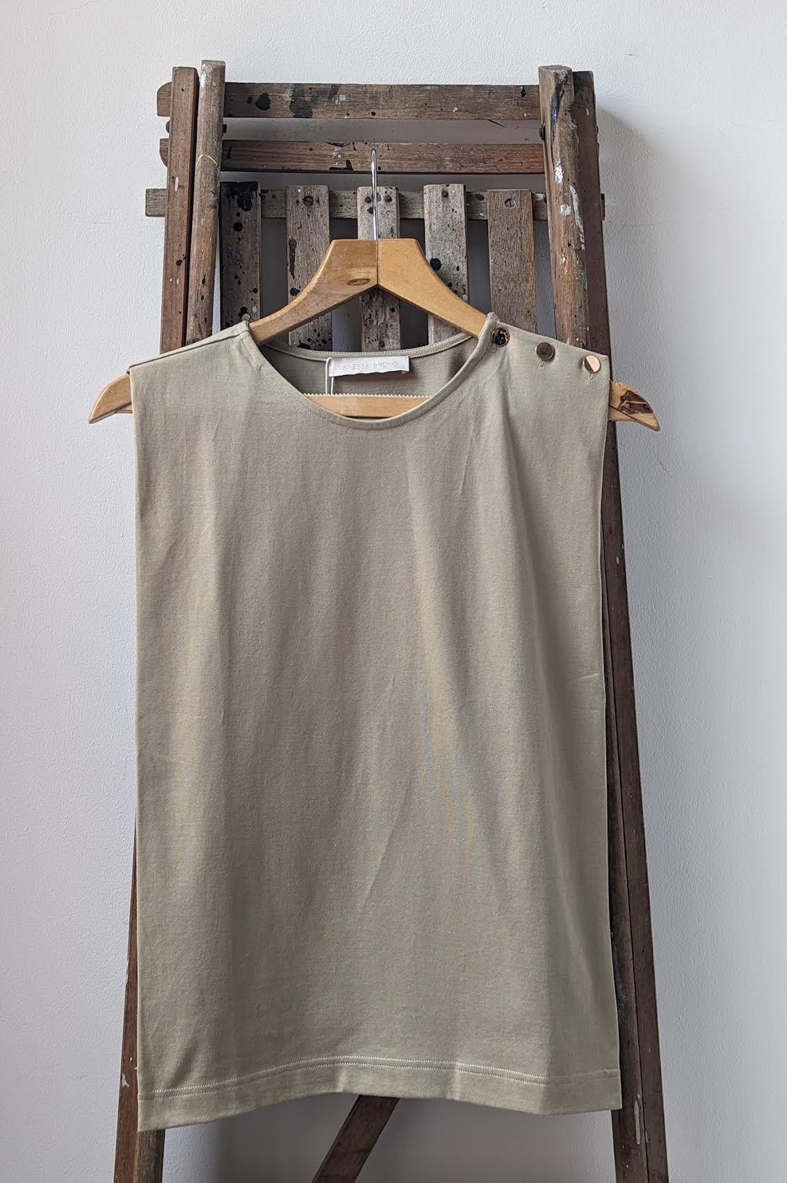 Vanessa Bruno - Amandine Sage Stud Tank - 32 The Guild
