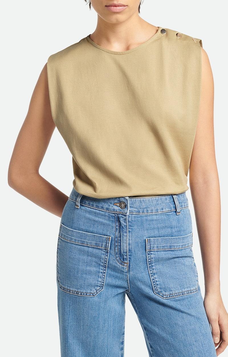 Vanessa Bruno - Amandine Sage Stud Tank - 32 The Guild