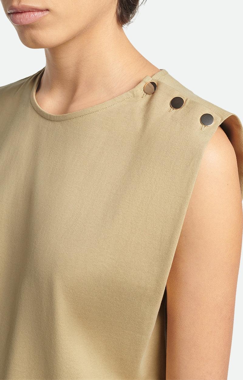 Vanessa Bruno - Amandine Sage Stud Tank - 32 The Guild