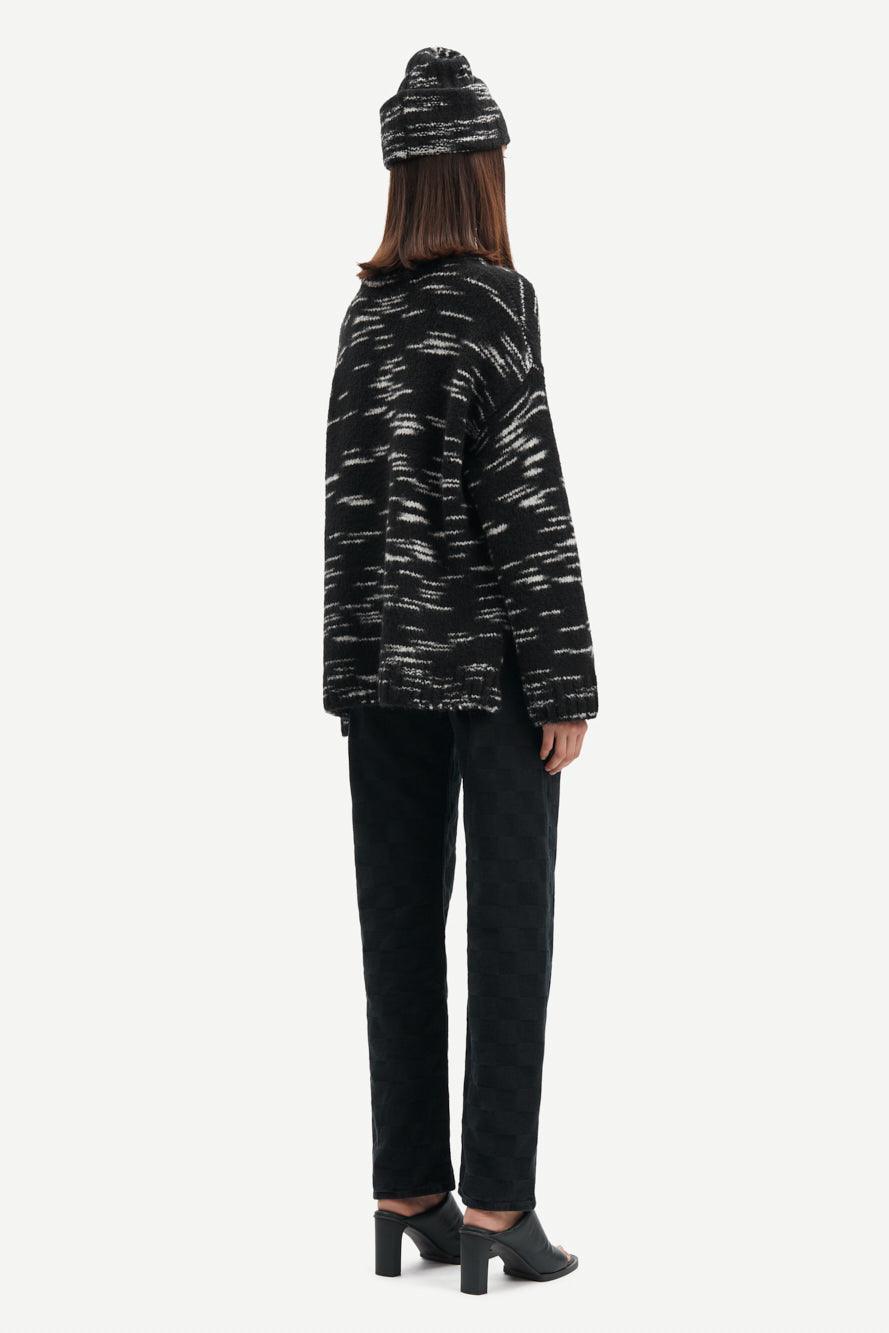 Samsoe Samsoe - Celeste Black Fleck Jumper - 32 The Guild