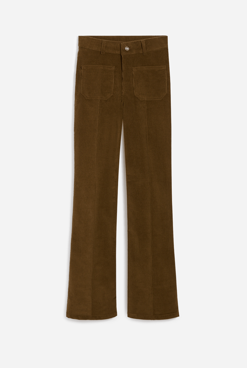 Vanessa Bruno - Dompay Khaki Corduroy Flared Trousers - 32 The Guild