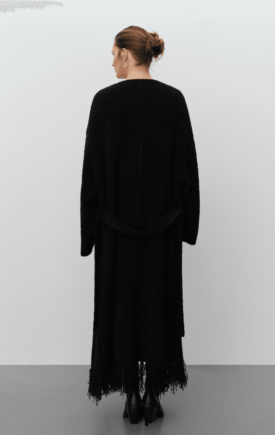 DAY BIRGER - Elisha Black Fringed Cardigan - 32 The Guild
