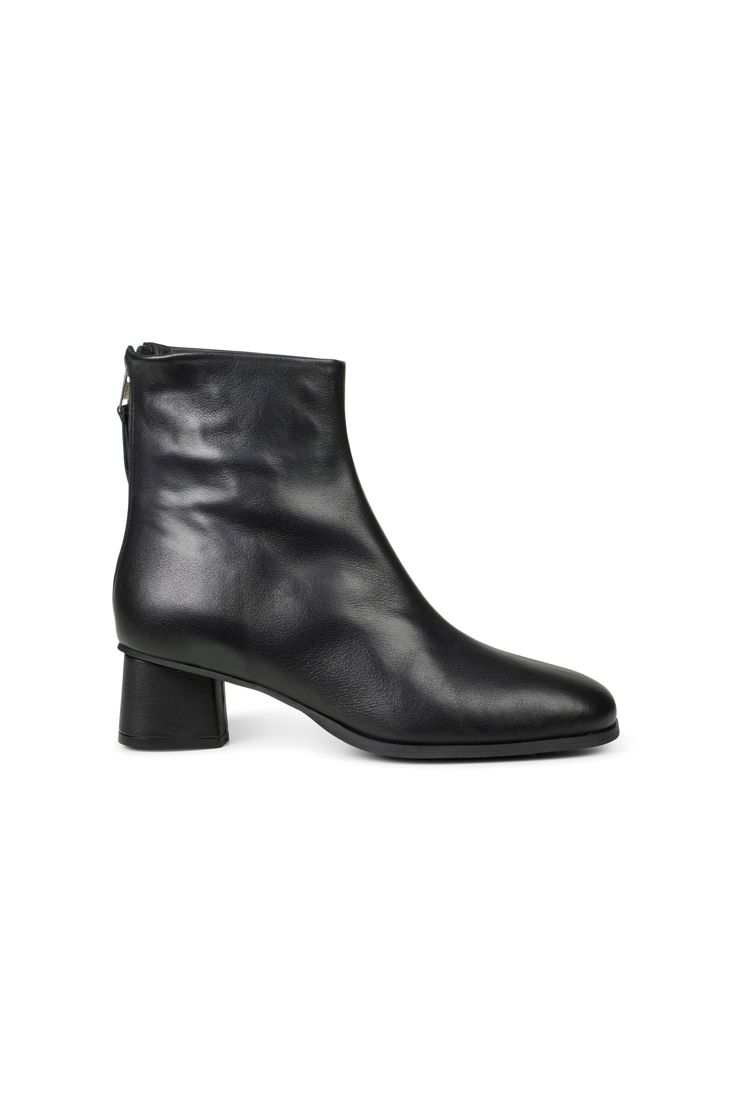 Samsoe Samsoe - Emma Black Leather Zip Boots - 32 The Guild