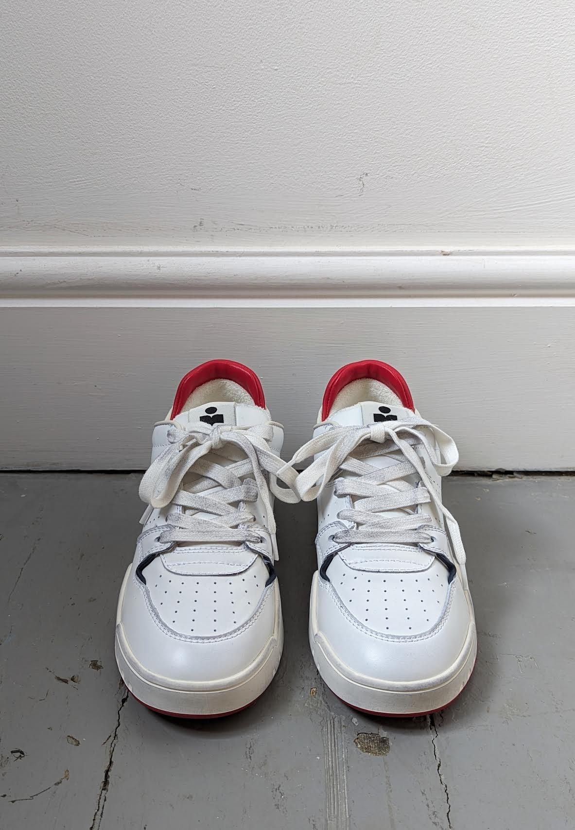 Marant Etoile - Emree Red & Blue White Sneakers - 32 The Guild