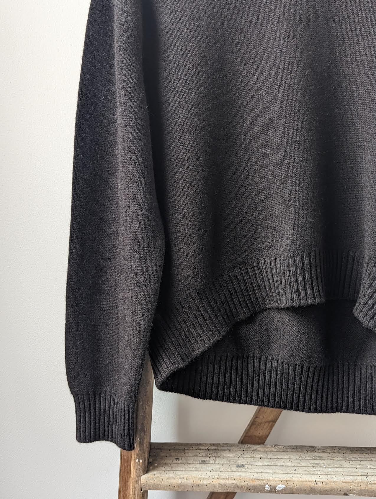 Jumper 1234 - Espresso Roll Collar Cashmere Knit - 32 The Guild