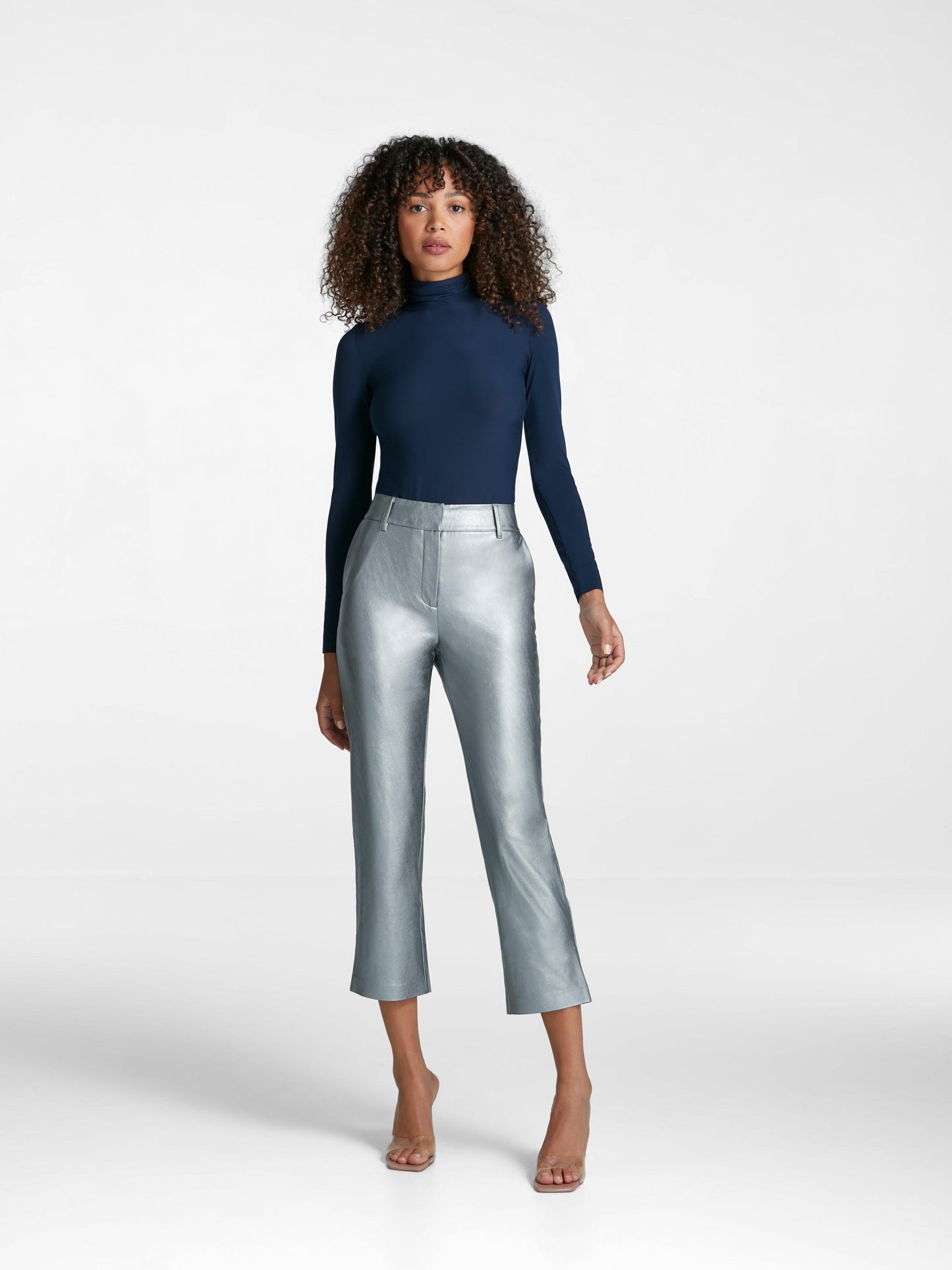 Commando - Faux Leather 7/8 Platinum Trousers - 32 The Guild