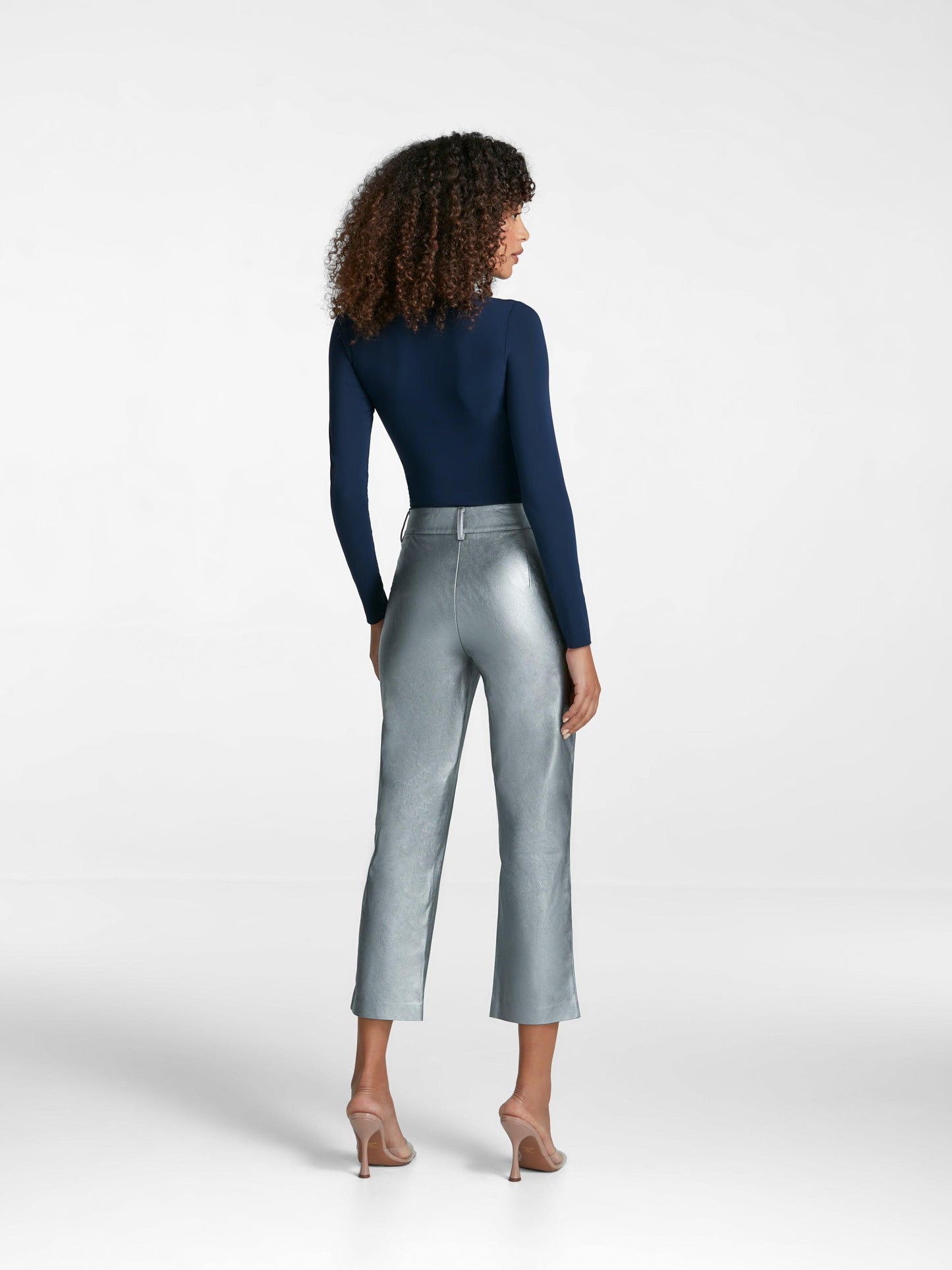 Commando - Faux Leather 7/8 Platinum Trousers - 32 The Guild
