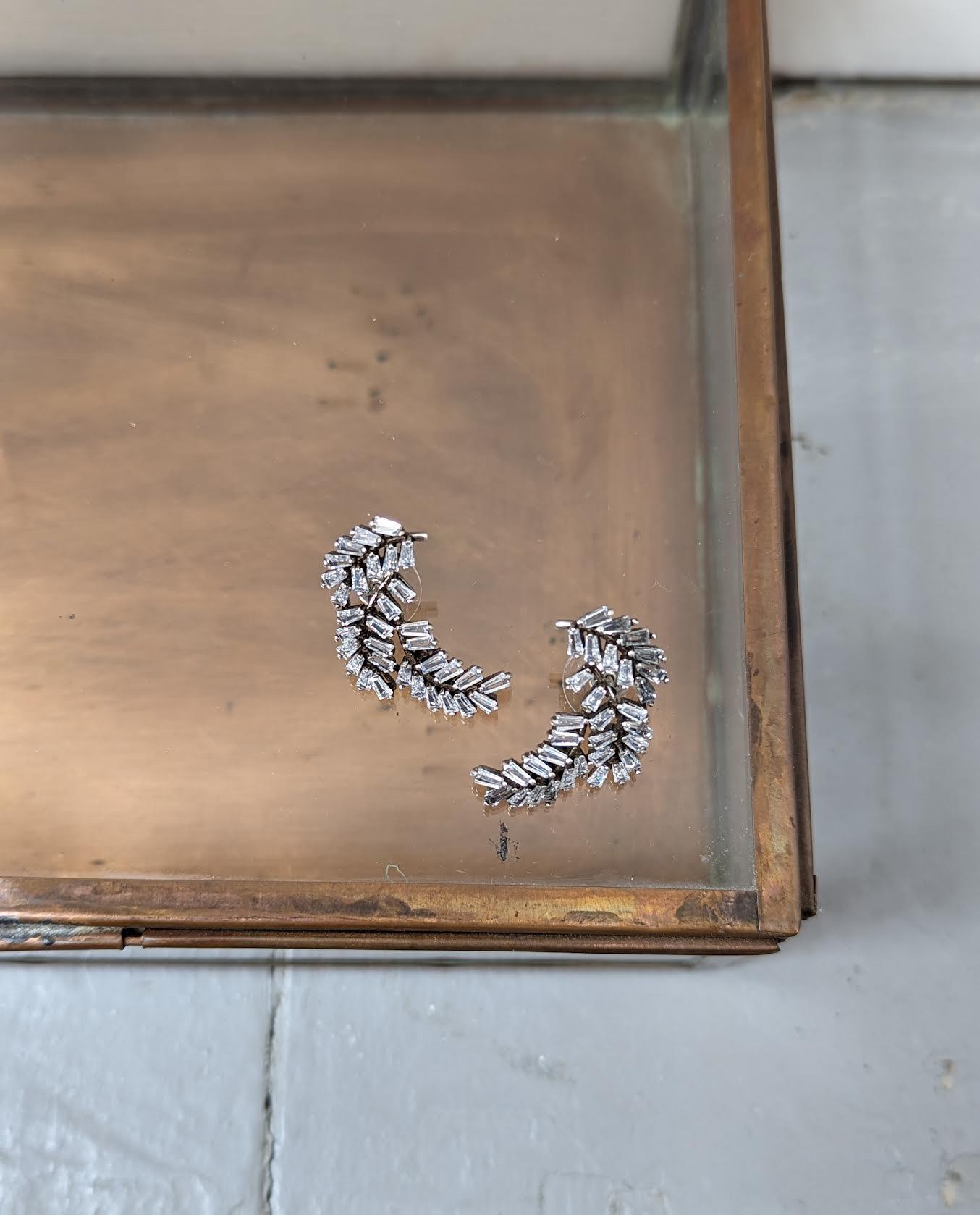Marant Etoile - Glass Feather Stud Earrings - 32 The Guild