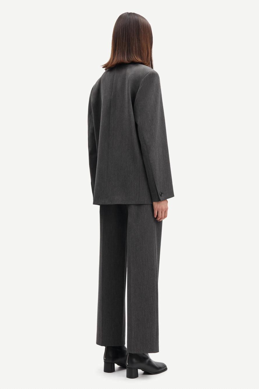 Samsoe Samsoe - Haven Dark Grey Blazer - 32 The Guild