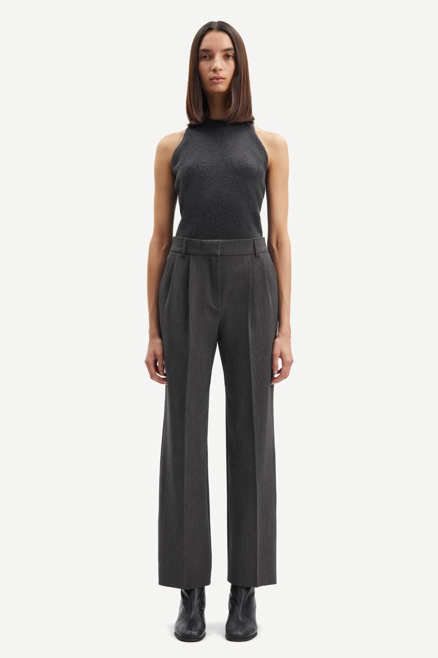 Samsoe Samsoe - Haveny Dark Grey Tailored Trousers - 32 The Guild