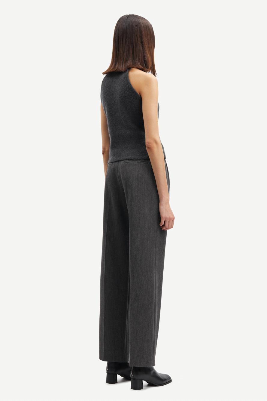 Samsoe Samsoe - Haveny Dark Grey Tailored Trousers - 32 The Guild