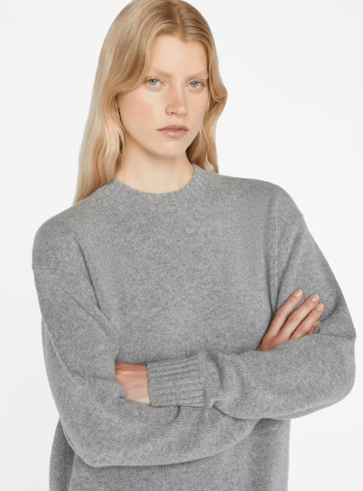 frame - Heather Grey Boyfriend Cashmere Jumper - 32 The Guild
