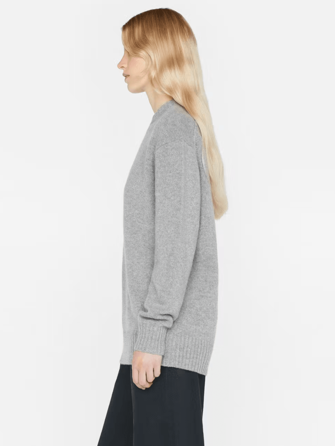 frame - Heather Grey Boyfriend Cashmere Jumper - 32 The Guild