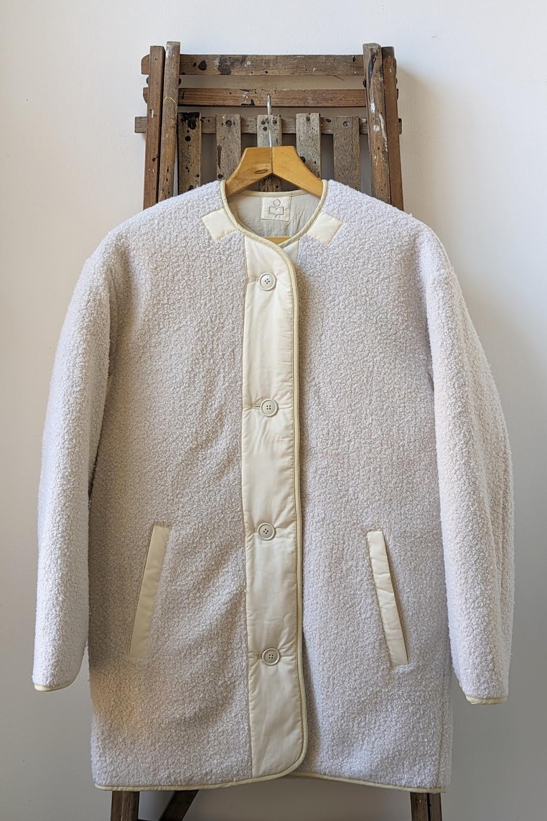 Marant Etoile - Himemma Bouclé Reversible Ecru Jacket - 32 The Guild