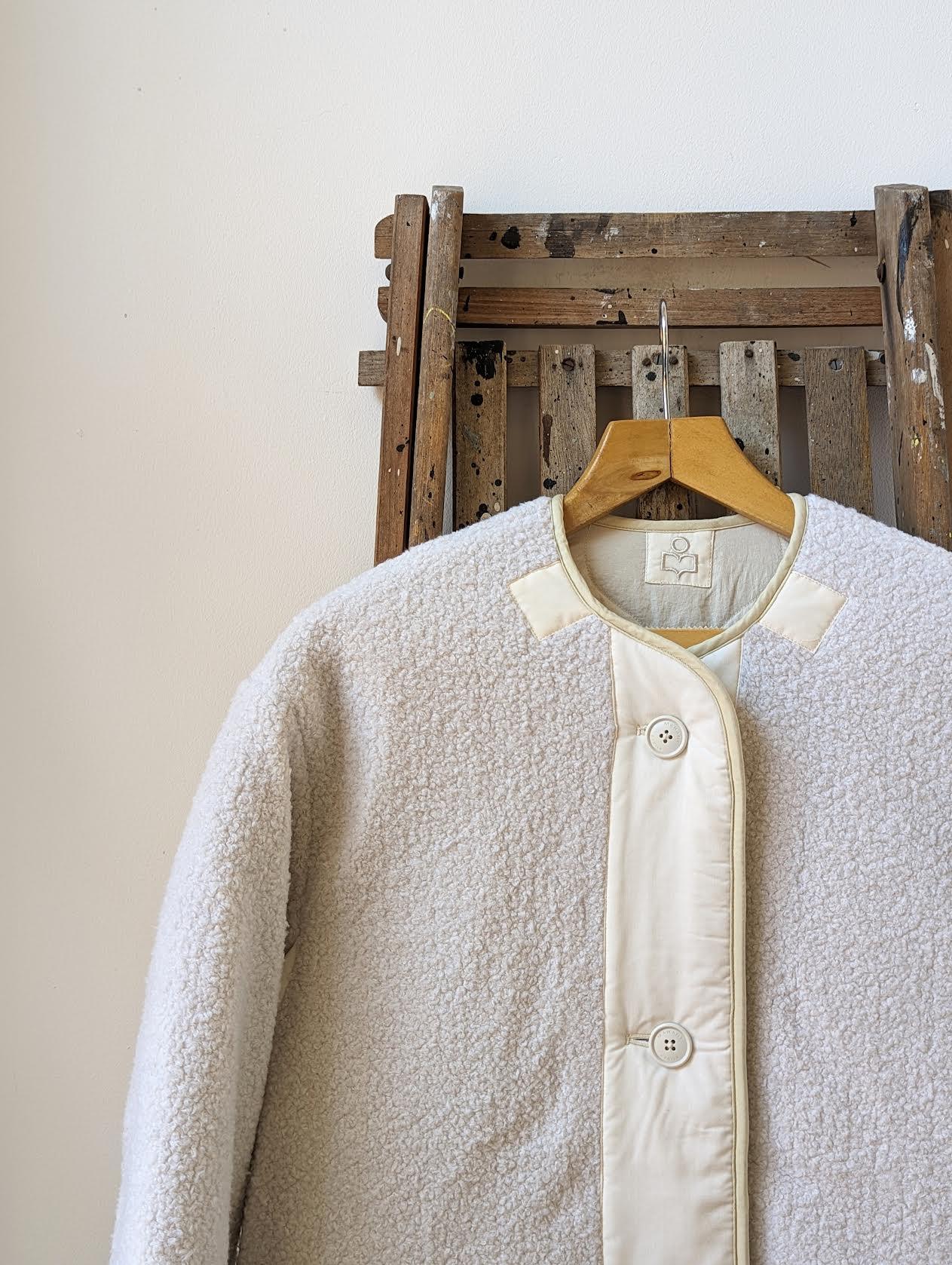 Marant Etoile - Himemma Bouclé Reversible Ecru Jacket - 32 The Guild