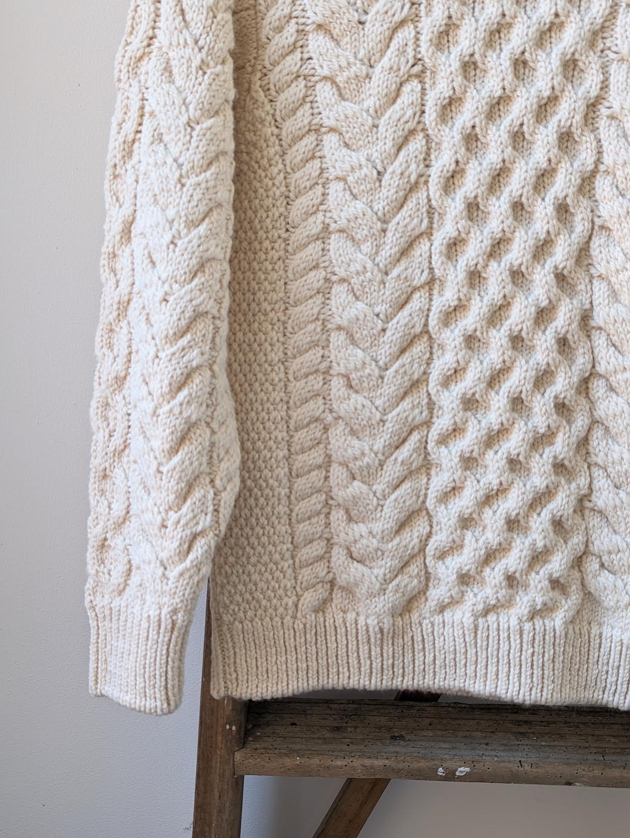 Marant Etoile - Jade Ecru Cable Knit Jumper - 32 The Guild