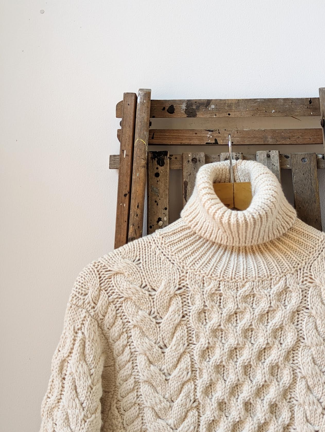Marant Etoile - Jade Ecru Cable Knit Jumper - 32 The Guild