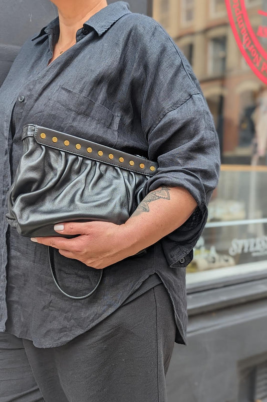 Marant Etoile - Luz Black Leather Shoulder Bag - 32 The Guild
