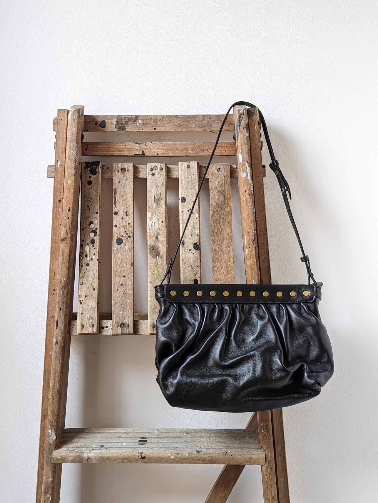 Marant Etoile - Luz Black Leather Shoulder Bag - 32 The Guild