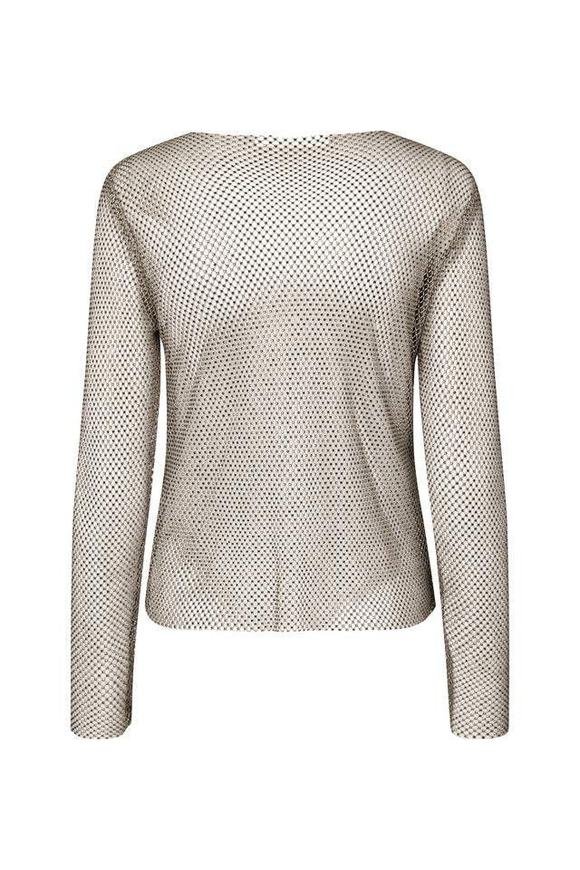 Samsoe Samsoe - Magda Silver Sparkle Mesh Top - 32 The Guild