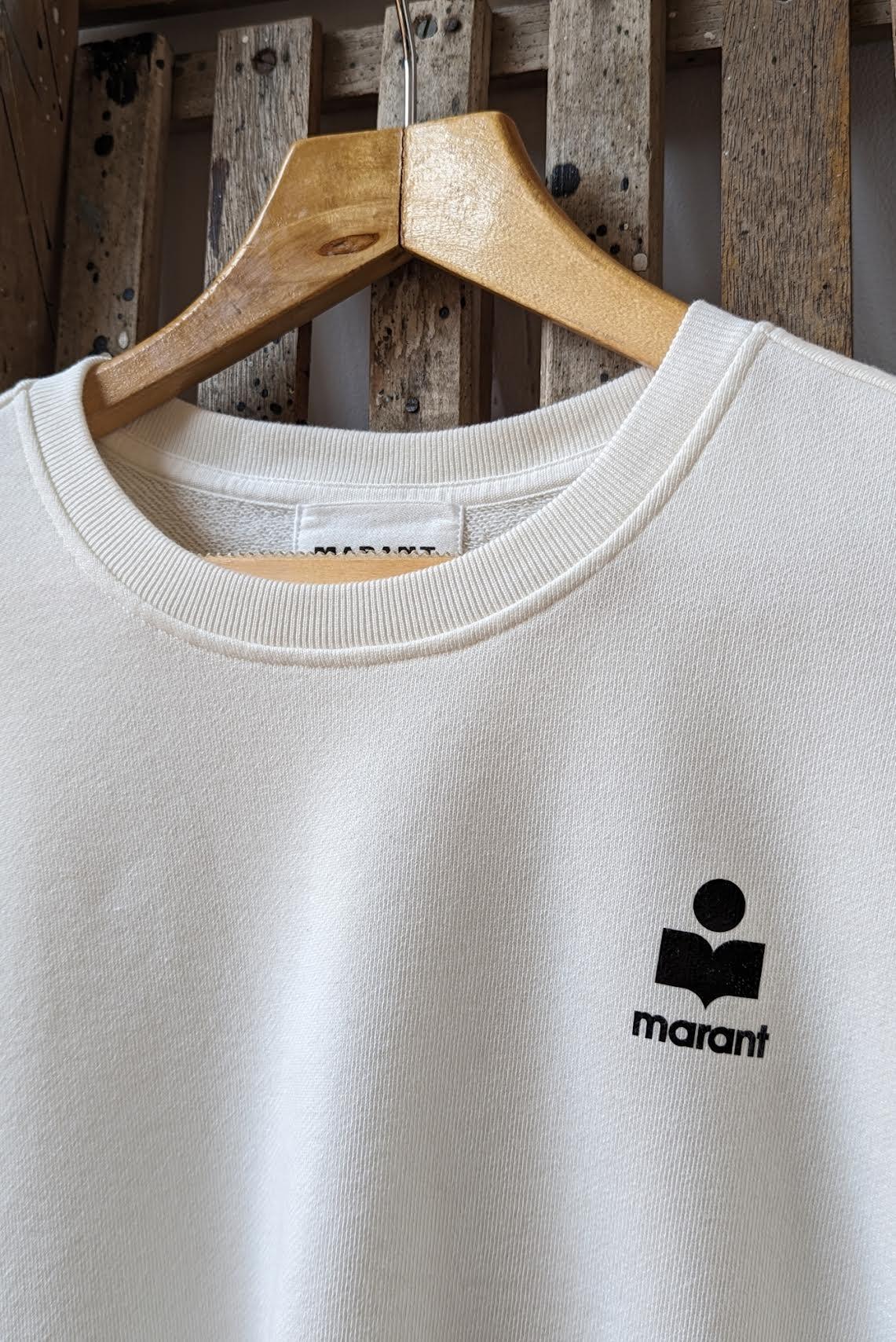 Marant Etoile - Mona White Short-Sleeved Sweatshirt – 32 The Guild