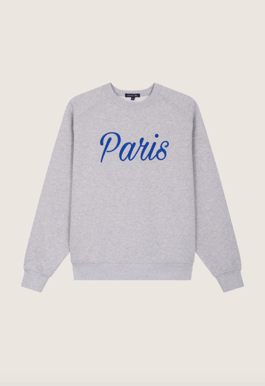 Soeur - Paris Embroidered Grey Sweatshirt - 32 The Guild