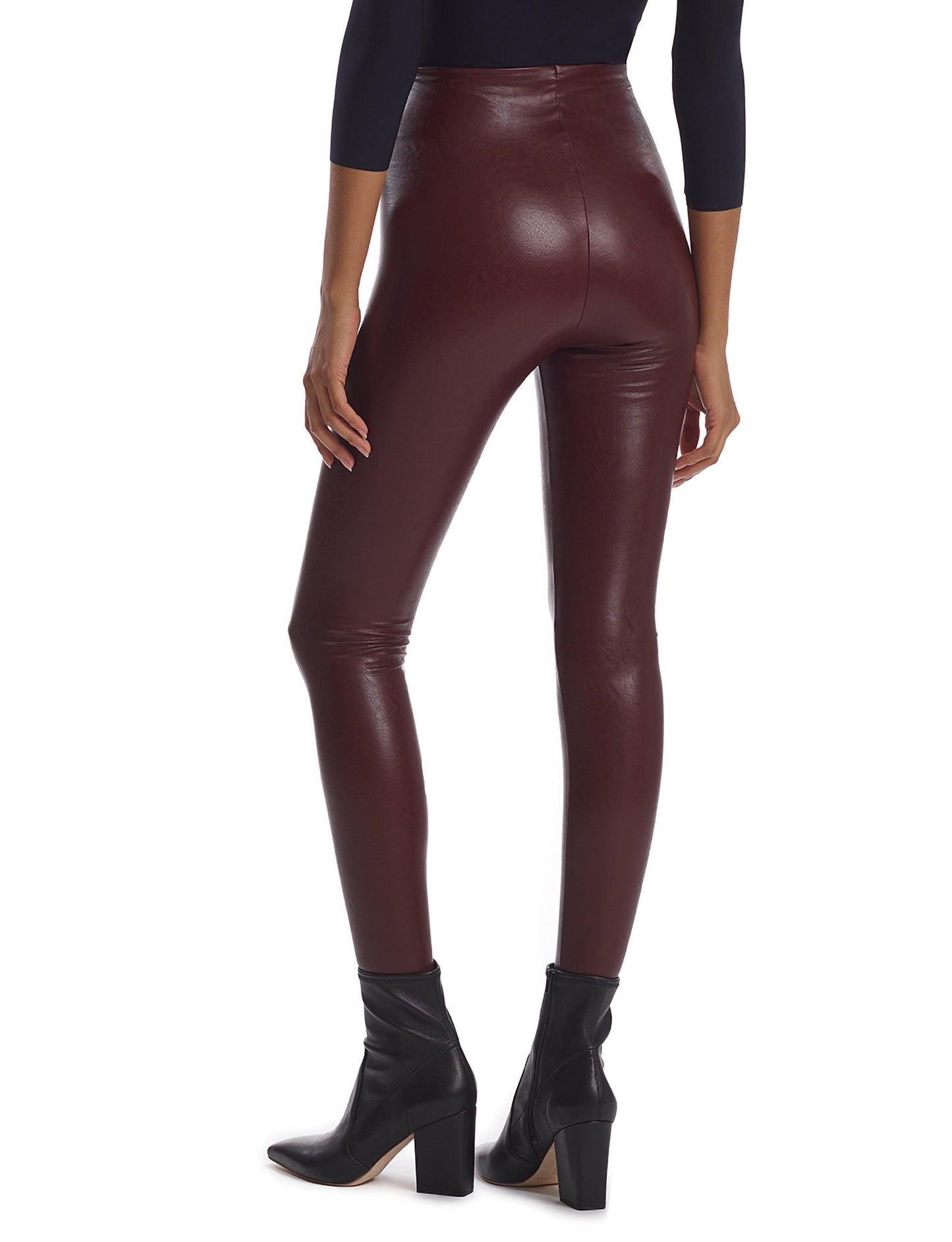 Commando - Perfect Control Oxblood Faux-Leather Leggings - 32 The Guild