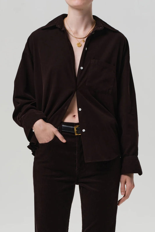 Kayla Cord Barrister Shirt