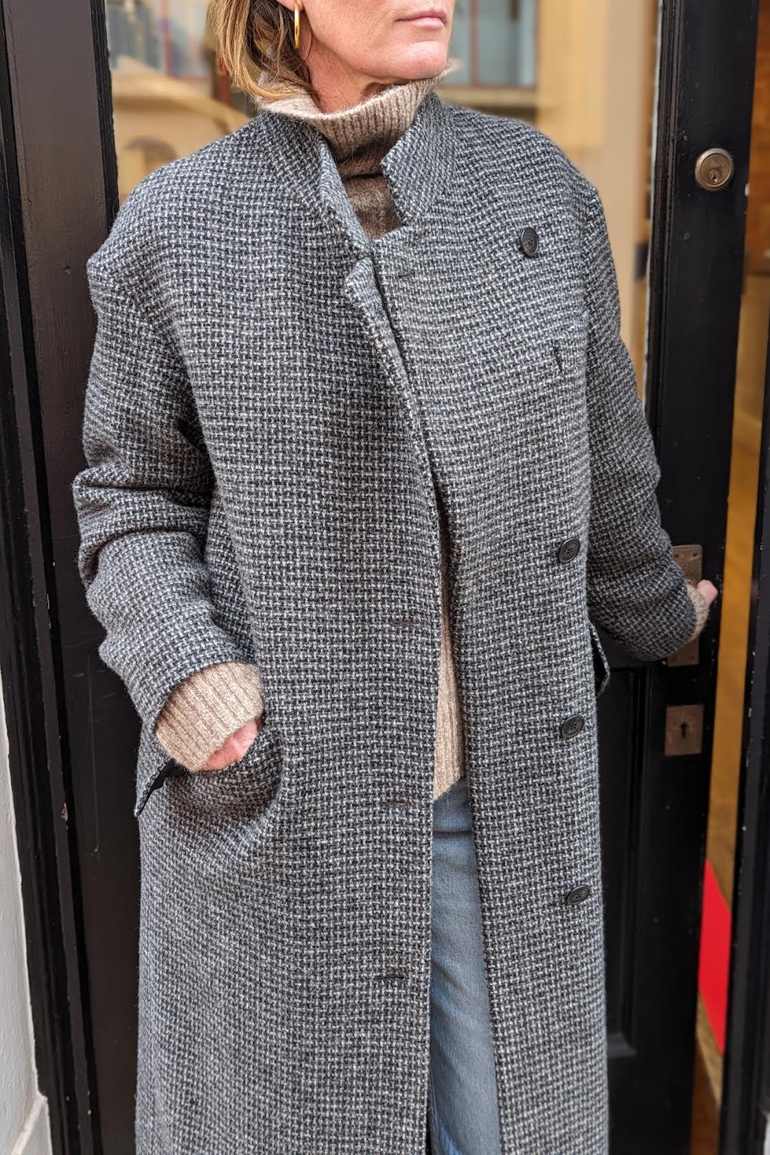 Marant Etoile - Sabine Grey Wool Coat - 32 The Guild
