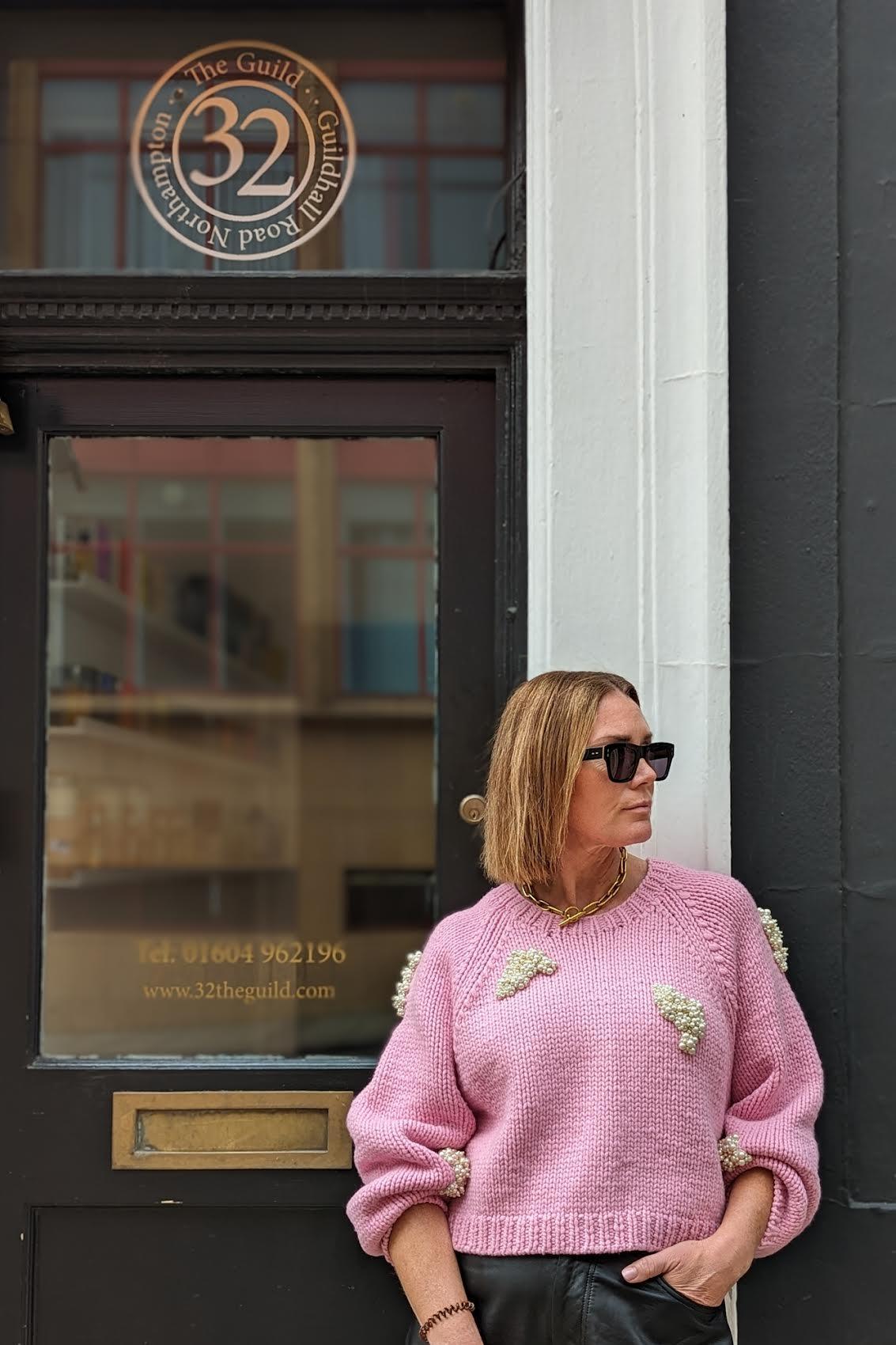 custommade - Tasha By NBS Pearl Cluster Sea Pink Knit - 32 The Guild