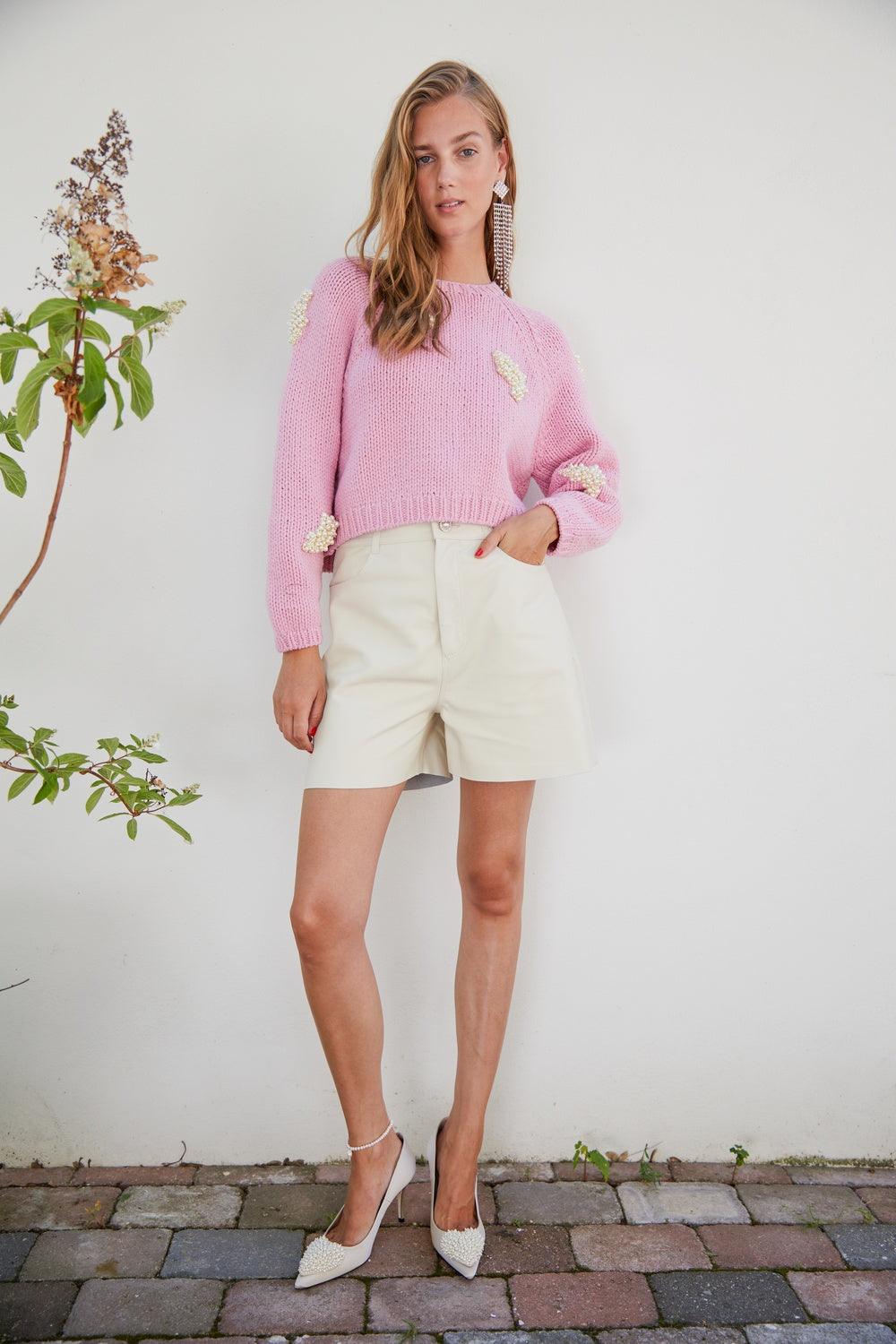 custommade - Tasha By NBS Pearl Cluster Sea Pink Knit - 32 The Guild