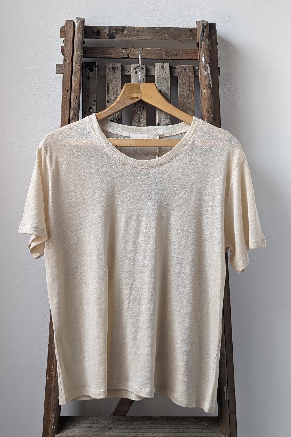 Vanessa Bruno - Tasha Ivory Linen Oversized T-Shirt - 32 The Guild