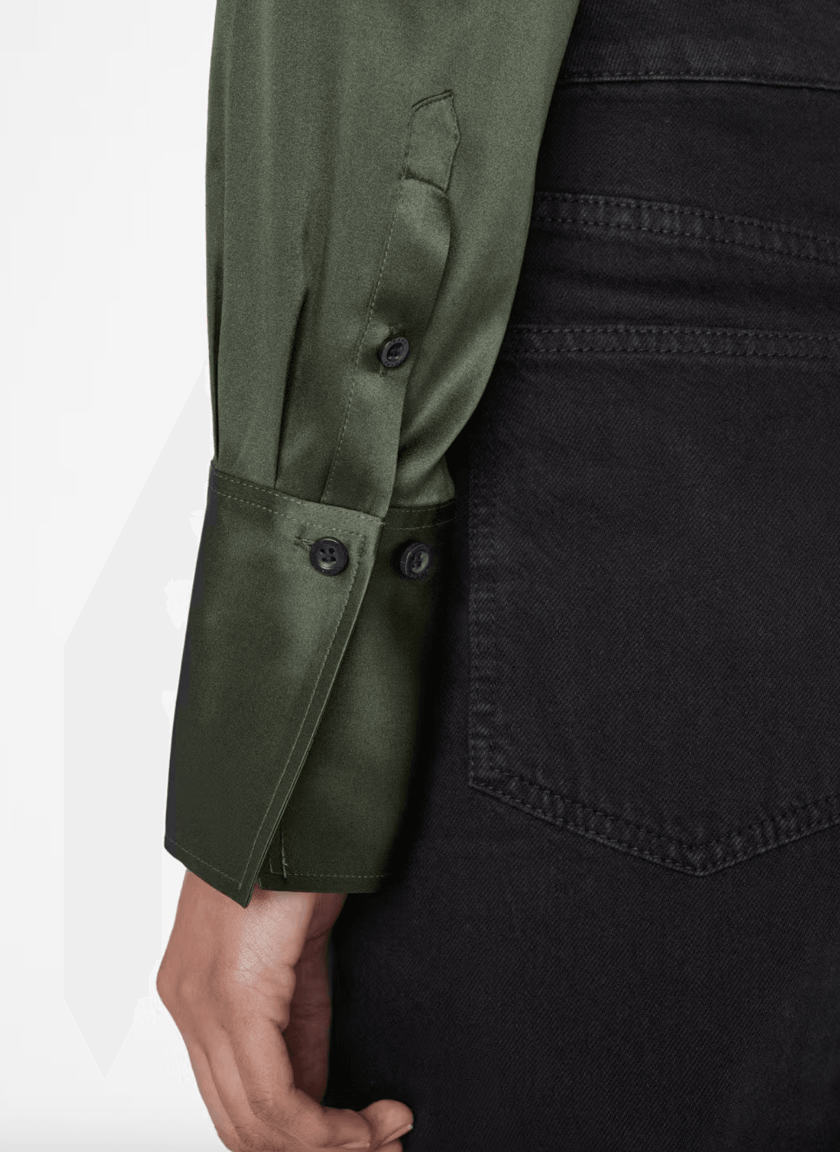 Frame - The Standard Silk-Blend Surplus Shirt - 32 The Guild