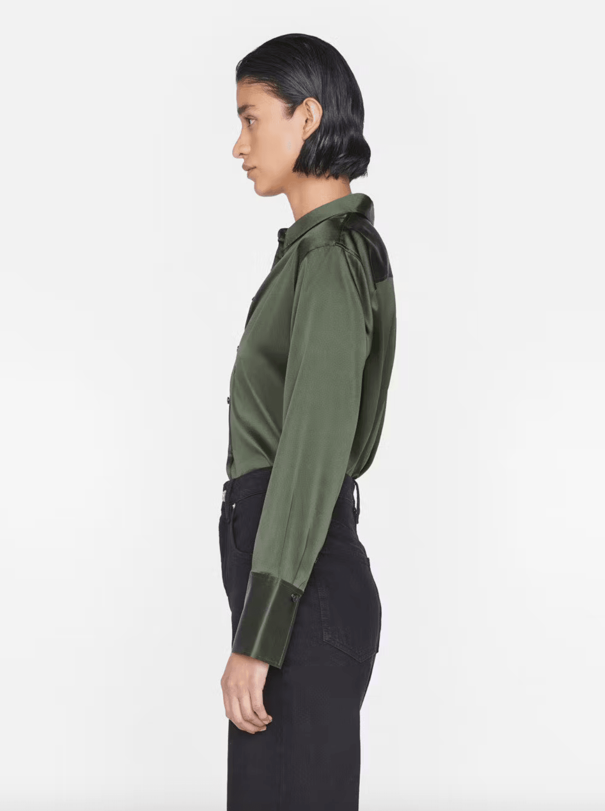 Frame - The Standard Silk-Blend Surplus Shirt - 32 The Guild