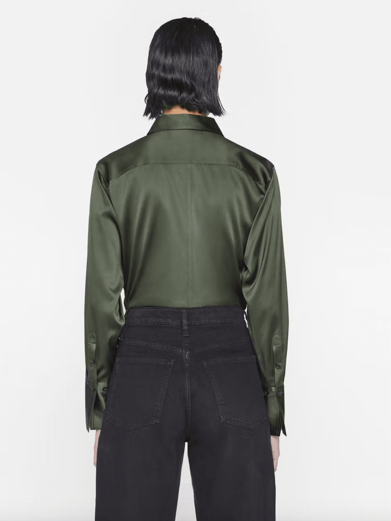 Frame - The Standard Silk-Blend Surplus Shirt - 32 The Guild