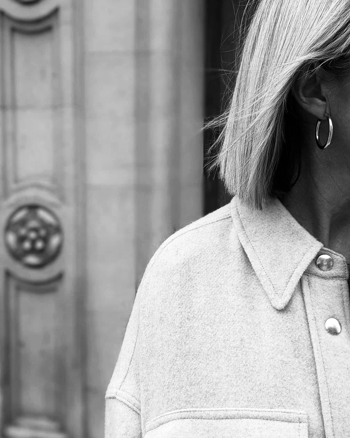Tilly Sveaas X My Theresa Medium Silver Hoop Earrings