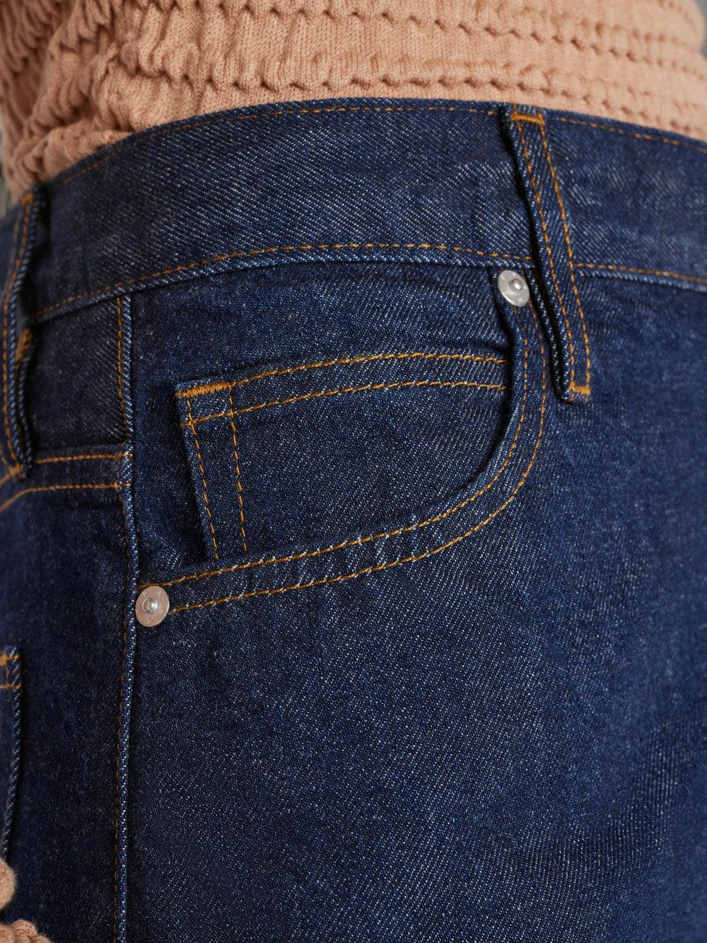 Frame - Ultra High-Rise Barrel Leg Rinse Jeans - 32 The Guild