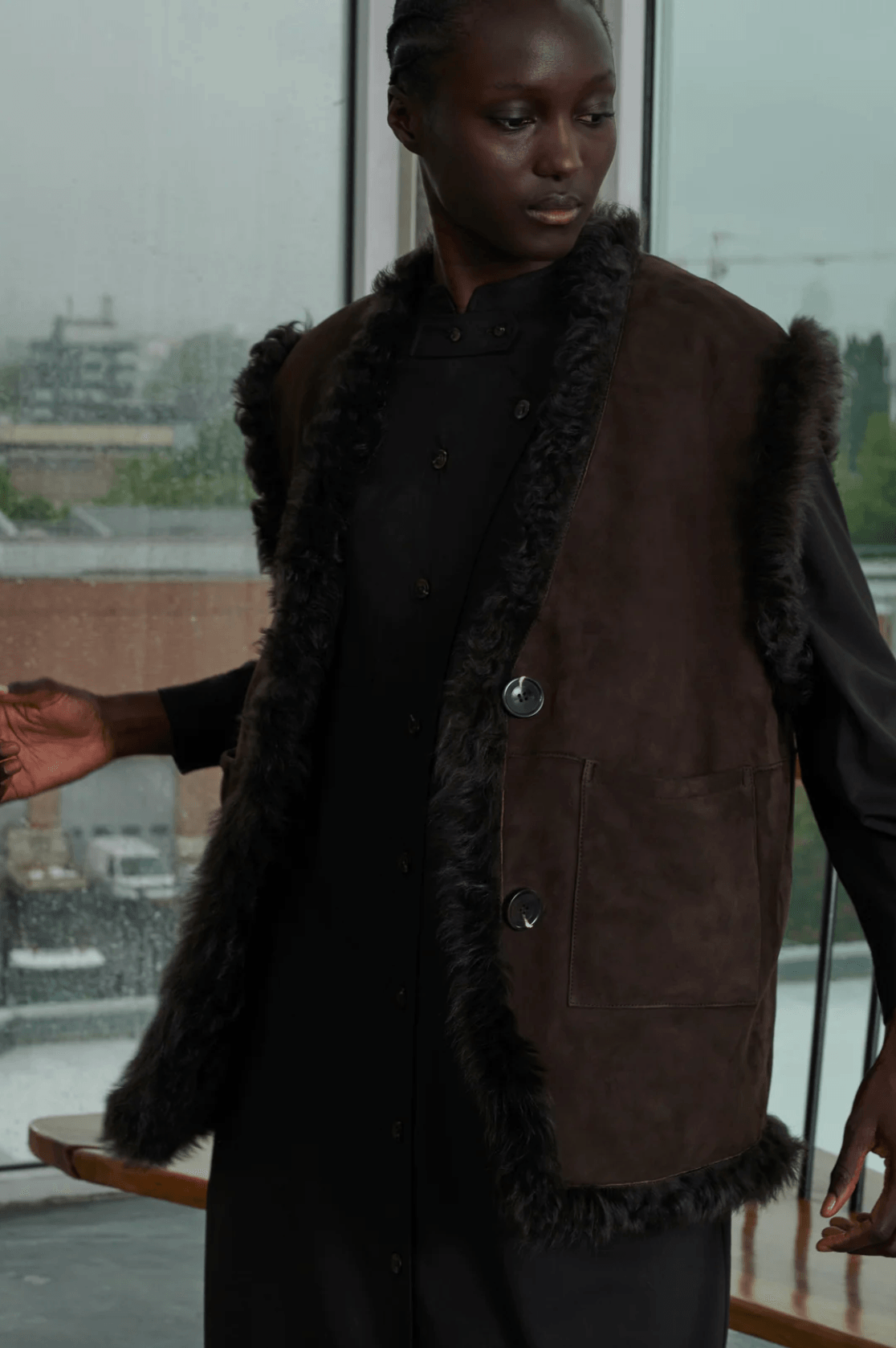 Soeur - Valfredo Reversible Shearling Waistcoat - 32 The Guild