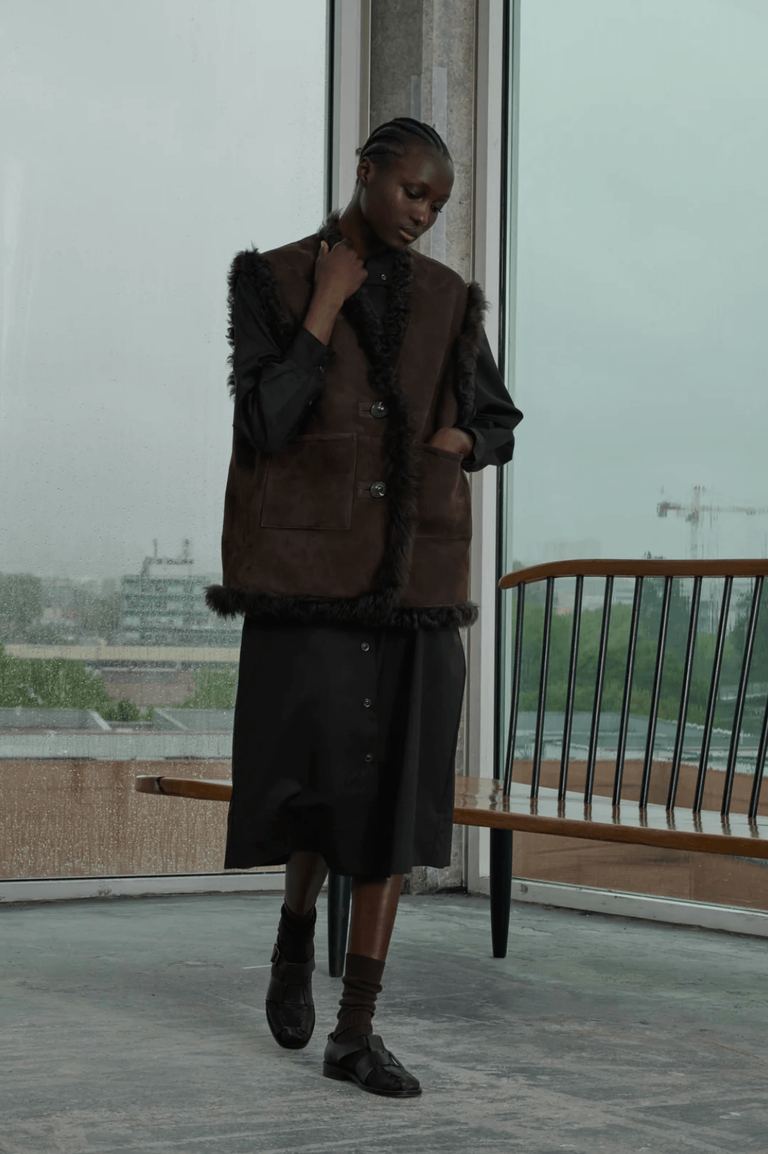 Soeur - Valfredo Reversible Shearling Waistcoat - 32 The Guild
