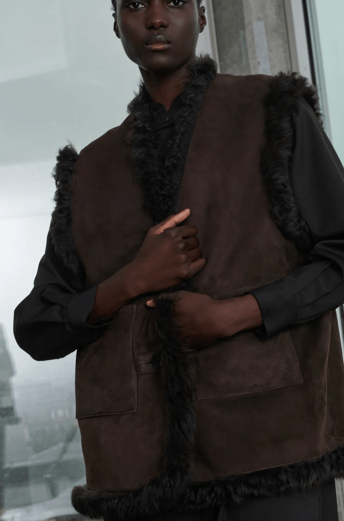 Soeur - Valfredo Reversible Shearling Waistcoat - 32 The Guild