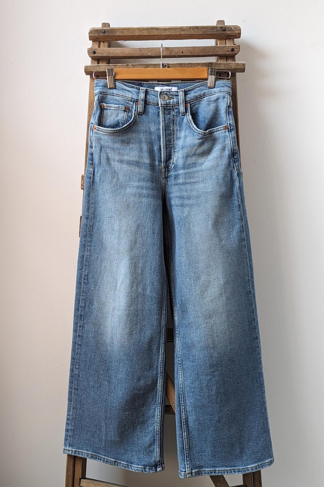 Re/Done - Wide-Leg Blazed Indigo Jeans - 32 The Guild