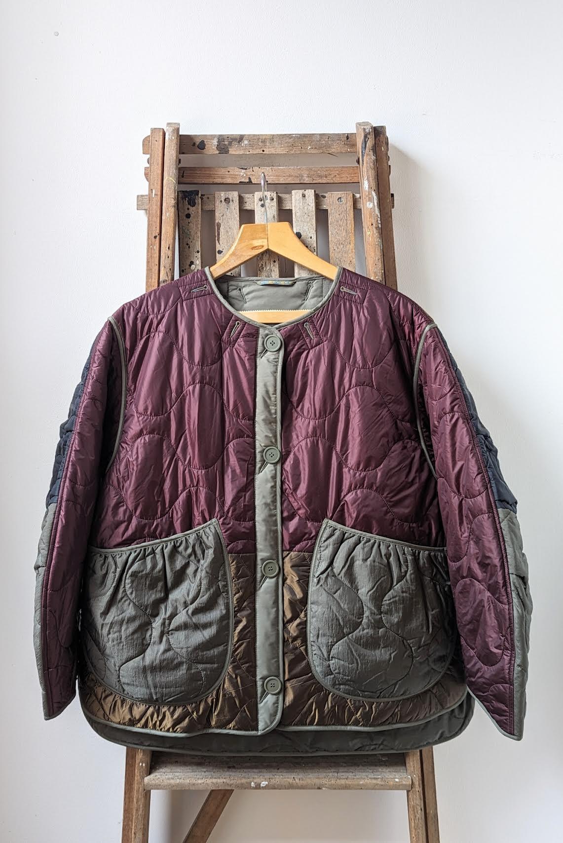 Marfa Stance - Wine Reversible Patchwork Jacket - 32 The Guild
