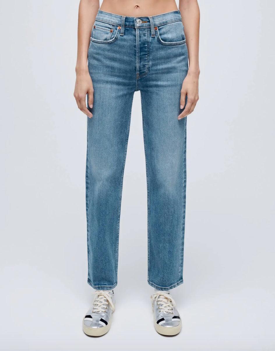 Re/Done - 70s Stovepipe Classic Faded Blue Jeans - 32 The Guild