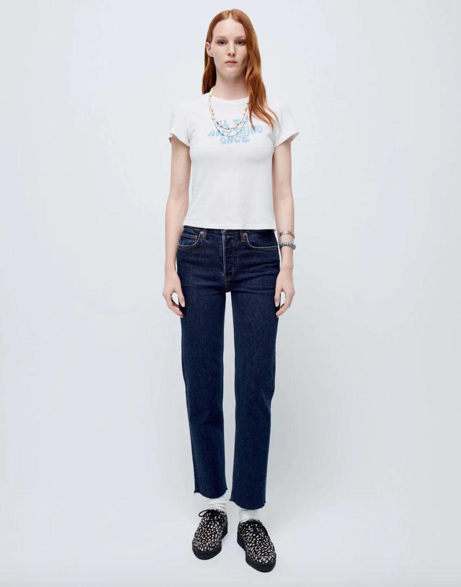Re/Done - 70s Stovepipe Dark Rinse Jeans - 32 The Guild