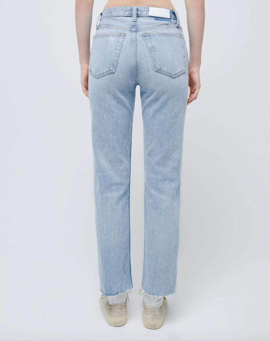 Re/Done - 70s Stovepipe Surf Blue Destroyed Jeans - 32 The Guild