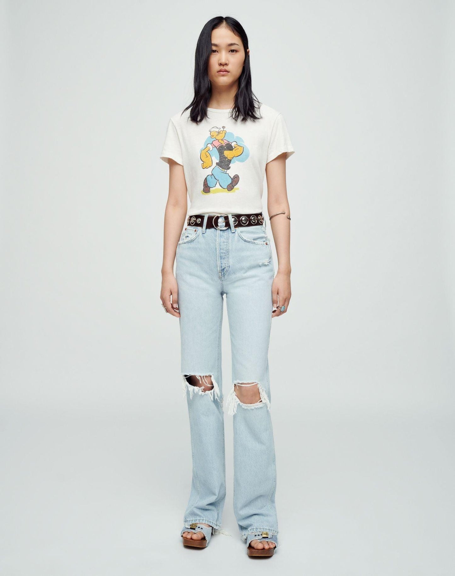 Re/Done - 90s High-Rise Loose Disco Destroy Jeans - 32 The Guild